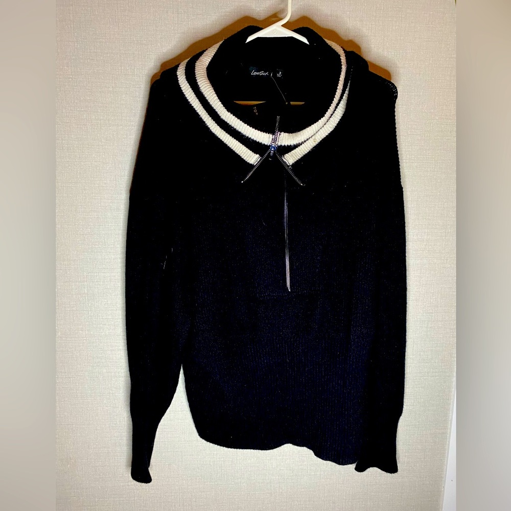 Black and white Torrid Skater Sweater